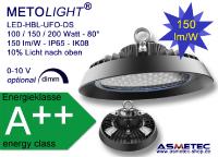 METOLIGHT LED Hallenleuchte HBL-UFO-DS