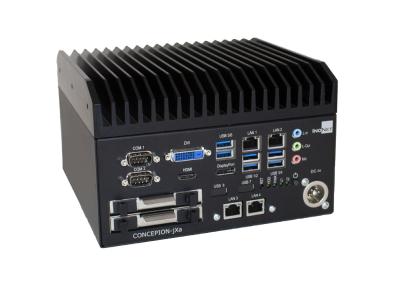 Embedded PC Concepion®-jXa v2 von schräg vorne.