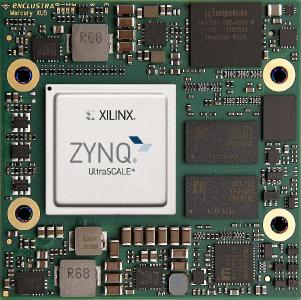 Enclustra's Mercury XU5 module is based on the Xilinx Zynq UltraScale+ MPSoC and has a memory bandwidth of up to 24 GByte/sec. (Picture: Enclustra GmbH)