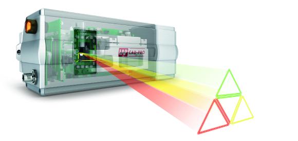 CAD-PRO laser projectors from LAP can project high-precision laser outlines in three colors onto work surfaces (Photo: LAP GmbH)
