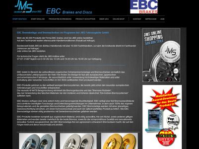 JMS Imageseite für EBC Bremsscheiben & Bremsbeläge