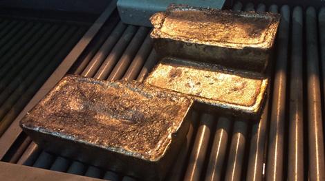Goldbarren; Foto: Aureus Mining