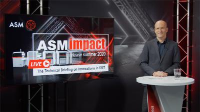 Moderiert wurde der Livestream von Laszlo Sereny, Head of Global Sales Learning Management, ASM Assembly Systems / Bildquelle: ASM
