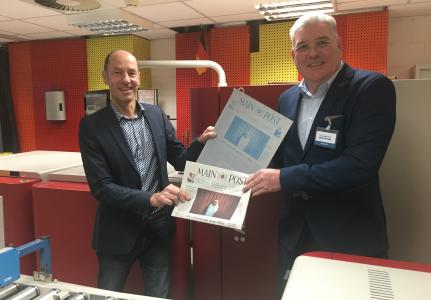 von links: Andreas Kunzemann, Mediengruppe Main-Post, und Klaus Kowalczyk, Agfa NV