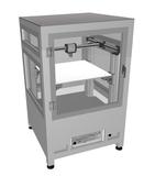 Noch eine CAD-Zeichnung, auf der Hannover Messe dann im Original auf dem Stand von Bahr Modultechnik zu sehen: der in Kooperation mit der Systec GmbH entwickelte FDM-3D-Drucker für große Arbeitsräume.