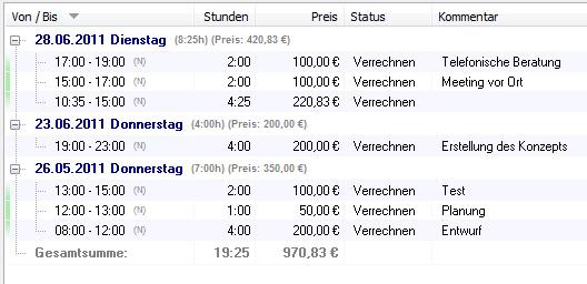 Zeitstempel im Xpert-Timer