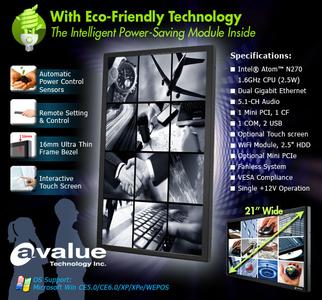 MPC-21W3 Digital Signage Computer from Avalue
