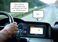 Mit VoicR erhalten Fahrer ortsbezogene Informationen… Foto: © Continental