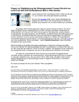 2023-05-31_LeverX PressRelease_SAP EinkaufsForum in Wien Jun14.pdf