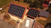 Private Photovoltaik aus der Vogelperspektive