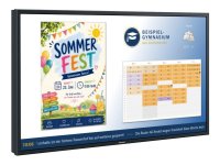Digitaler Infobildschirm für eine Schule