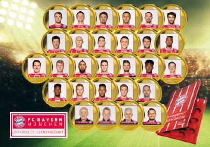 Das Komplett-Set „FC Bayern München Kader 2017/18
