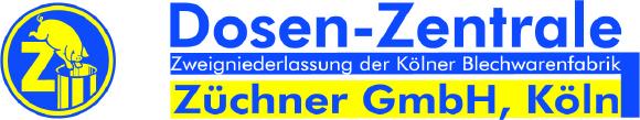 Logo der Dosen-Zentrale Züchner GmbH, Hilden, Großhändler für Blech-, Glas- und Kunststoffverpackungen.