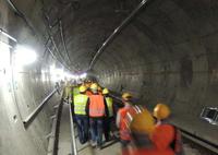 Die Teilnehmer des GEFMA SummerLoungin‘ besichtigen die Baustelle City-Tunnel Leipzig