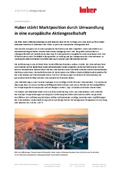 Huber PR197 - Huber ändert Rechtsform zu SE (DE).pdf