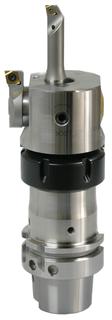 New: The Vario Head universal boring head from Swiss Tool Systems. Shown here with ER interface, compatible with ER collet chuck.