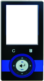 The glass front of these innovative and classy operating panels can be shaped and designed in any way.