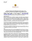 [PDF] Press release: Aurania announces the appointment of Tony Wood as CFO & enters into a $3 Million loan agreement with chairman and CEO 