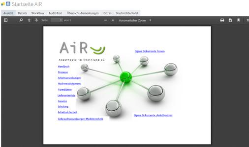 Startseite der Matrixzertifizierung in roXtra