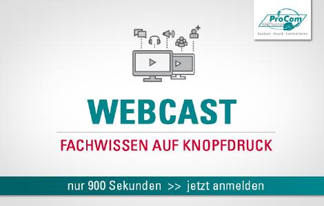Fachwissen auf Knopfdruck - mit der Webcast-Reihe von ProCom-Bestmann