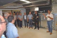 Joachim Hauenstein, geschäftsführender Gesellschafter der ETH-messtechnik GmbH präsentiert die Innovationen im Bereich Energieeffizienz in seinem Unternehmen, Fotos: KEFF