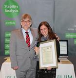 President of the Jury Prof. Dr. D. Lerche (LUM GmbH, GER) and Prize Winner Shir R. Liber (Bar-Ilan University, IL)