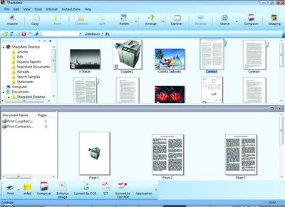 Screenshot sharpdesk 3 3