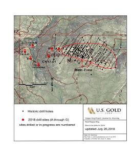 U.S. Gold Corp. liefert Update zu seinem Bohrprogramms 2018 bei Copper King
