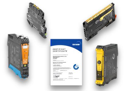 Weidmüller FSM certification: Weidmüller receives the Functional Safety Management Certificate from TÜV NORD. It confirms that the products have been developed according to this system
