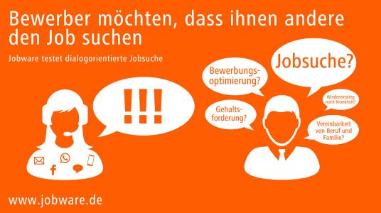 Jobware testet in der Bewerber-Service-Woche die dialogorientierte Jobsuche.