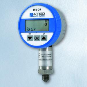 Das Digitalmanometer DIM 20 von AFRISO ist dank Menüführung ganz einfach zu bedienen