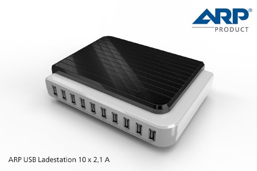 P14010 Pressebild ARP USB Ladestation 10 x 2,1 Ampere de.jpg