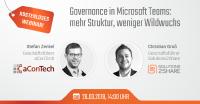 Kostenloses Webinar zu Governance-Themen in Microsoft Teams