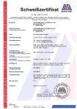 Schweißzertifikat Abel Metallsysteme 2018