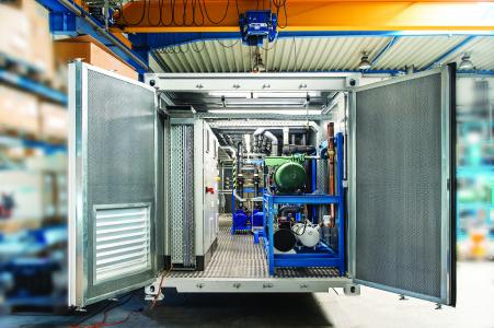 Reisner-Containeranlage in der Fertigung.