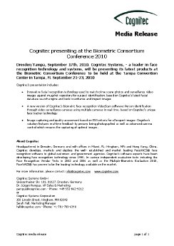 Cognitec presenting at the Biometric Consortium Conference 2010.pdf