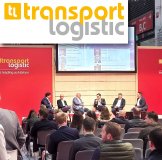 Die Podiumsdiskussion der Mediengruppe Telematik-Markt.de auf der transport logistic 2023. / Bild: Telematik-Markt.de