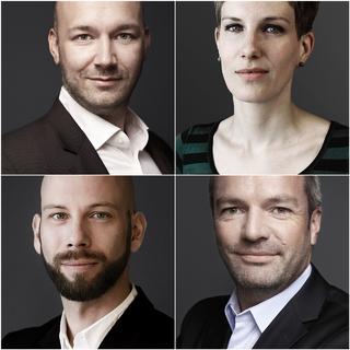 Foto von links oben im Uhrzeigersinn: Werner Spicka, Julia Löffler, Andreas Rieger, Jens Mühlstedt.
