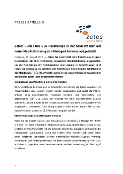 2015-08-26 PM Rund 5.000 GLS PaketShops in nur 9 Wochen mit neuer Mobilitätslösung und Mana.pdf