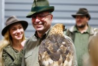 Präsentation der Falkner zur Reiten-Jagen-Fischen 2025