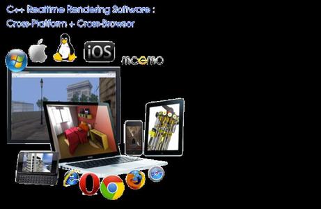 C++ realtime rendering software: cross platform and cross browser