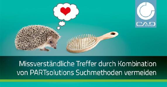 Keine falschen Treffer durch die clevere Kombination der intelligenten Suchmethoden von CADENAS