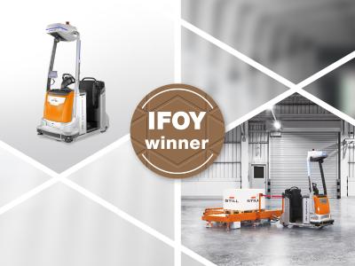 In der Kategorie "AGV & Intralogistics Robot" beim diesjährigen International Intralogistics and Forklift Truck of the Year (IFOY) Award setzte sich der automatisierte LiftRunner mit LTX 50 und automatischer Be- und Entladung durch (Foto: STILL GmbH)