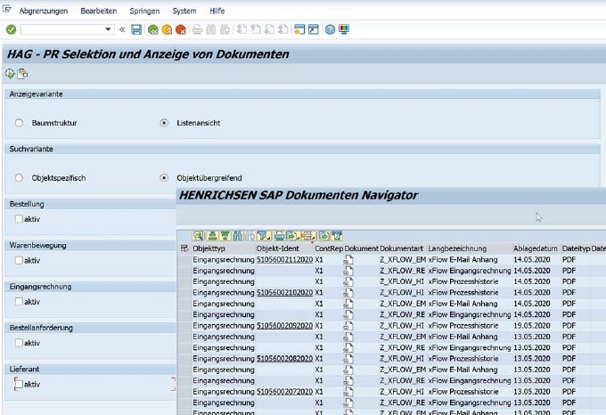 Henrichsen SAP Dokumenten Navigator. Abb. Henrichsen.jpg