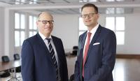 Jenoptik-Vorstand ab 1. Mai 2017: Finanzvorstand Hans-Dieter Schumacher (links), Vorstandsvorsitzender Dr. Stefan Traeger (rechts) / Foto: Jeibmann Photographik