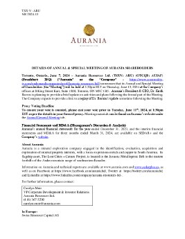 Aurania Announces 2024 AGM details v1_EN.pdf