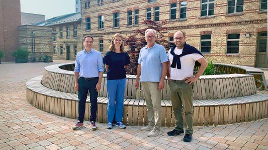 Von links nach rechts: Dr. Jörg Heldmann, Susanne Schmitz, Jack Blecker, Dr. Helder Schnittker.