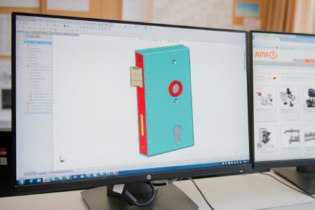 AMF stellt noch immer Schlösser her, wie dieses Beispiel eines Torschlosses als 3D-Modell zeigt