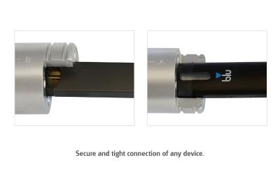 Photo 1: Secure and tight connection of any device.