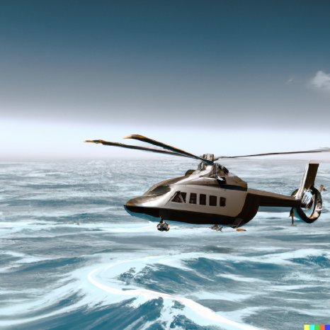 KI a business helicopter flying over a very wild ocean.png
